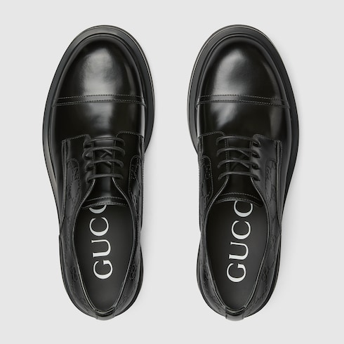 Men's lace-up shoe with GG detail