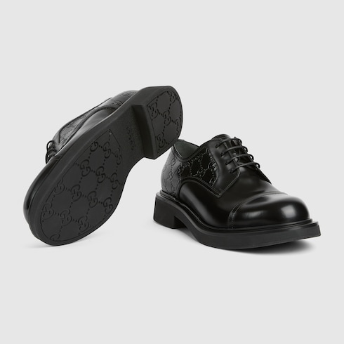 Men's lace-up shoe with GG detail
