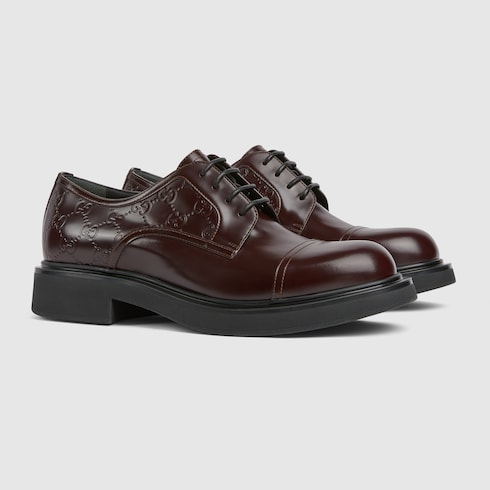 Men's lace-up shoe with GG detail