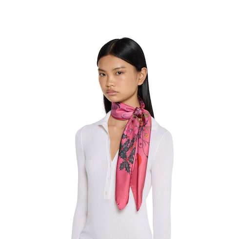 Printed silk carré