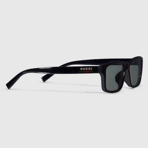 Rectangular frame sunglasses