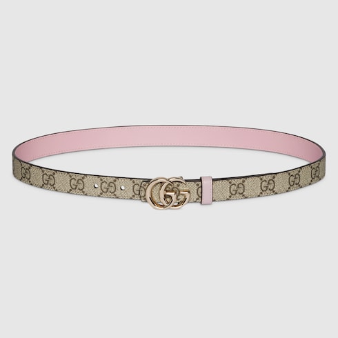 Ceinture fine réversible GG Marmont