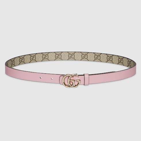 Ceinture fine réversible GG Marmont