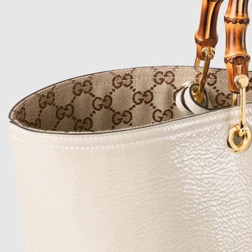 Bolso tote reversible con bambú grande