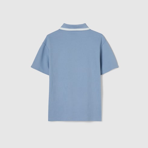 Polo bambino in cotone stampato