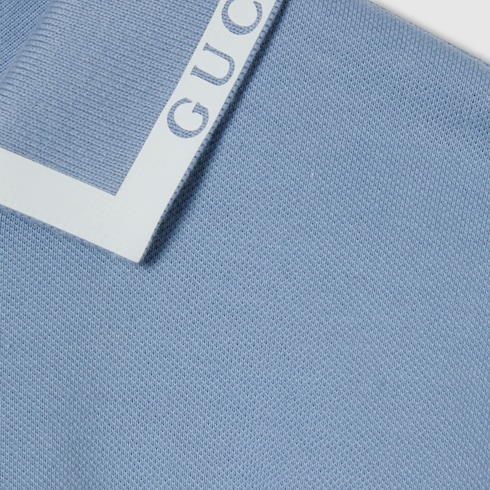 Polo bambino in cotone stampato