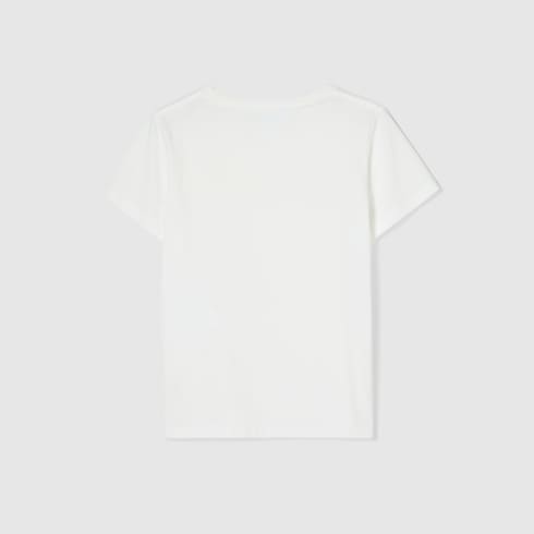 T-shirt bambino in cotone con stampa