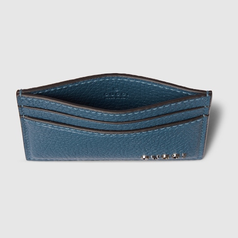 Card case with Gucci script