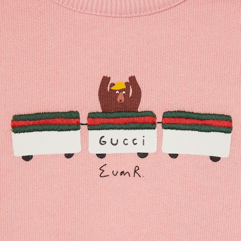 Baby cotton sweatshirt with print