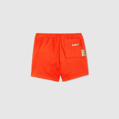 Baby embroidered cotton shorts