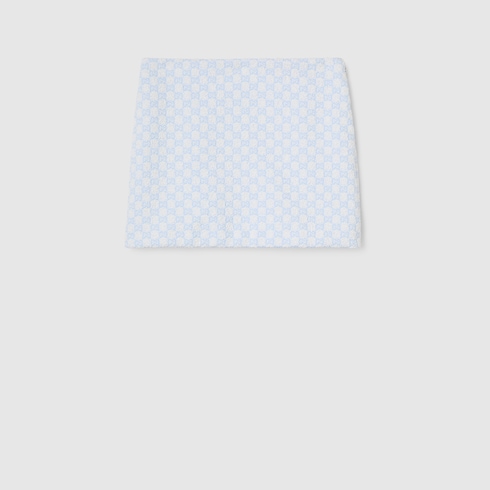 GG cotton bouclé mini skirt