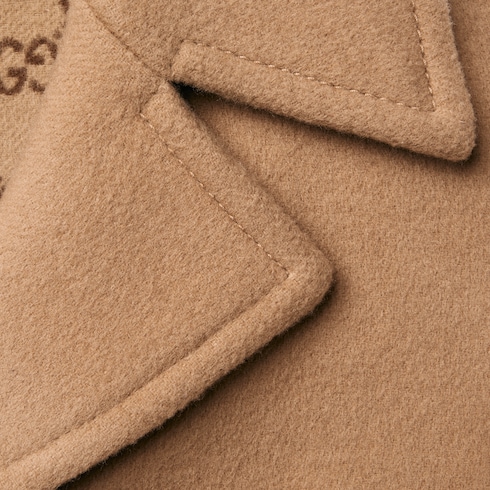 Children's double wool and silk coat