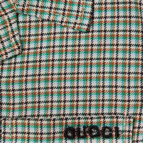 Chaqueta de bebé de algodón a cuadros