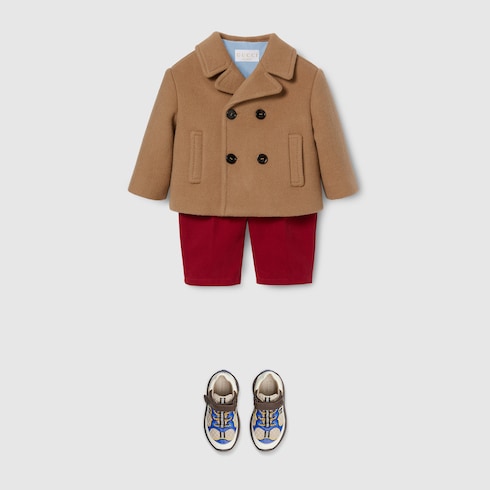 Baby double wool and silk coat