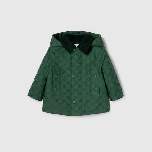 Baby GG cotton hooded jacket