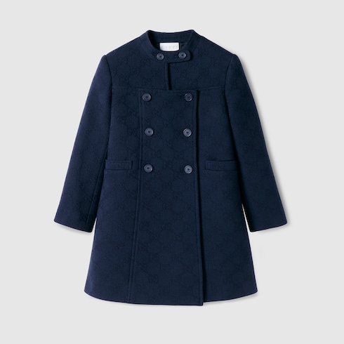 Children's GG wool coat