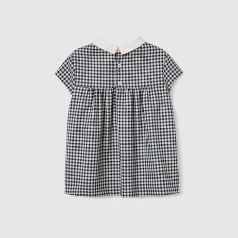 Baby wool gingham dress