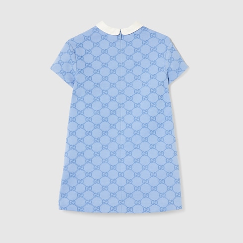 Kinderkleid aus Jersey mit Stickerei