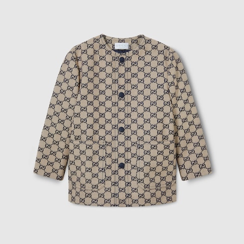 Children's GG canvas jacket