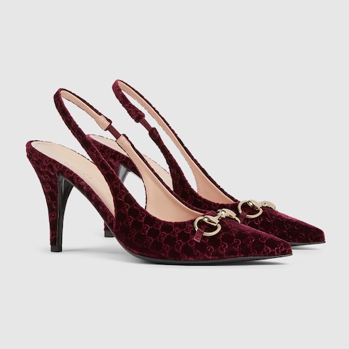 Women's slingback pump with Horsebit