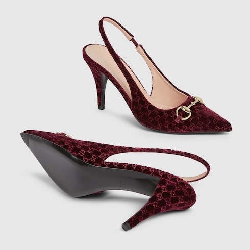 Women's slingback pump with Horsebit