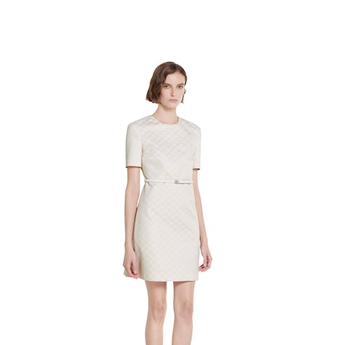 GG cotton gabardine dress