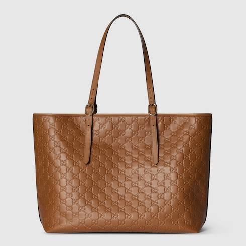 GG Emblem large tote bag