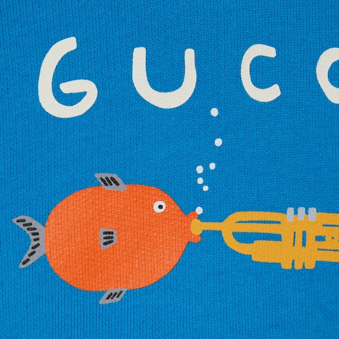 Baby cotton sweatshirt with print