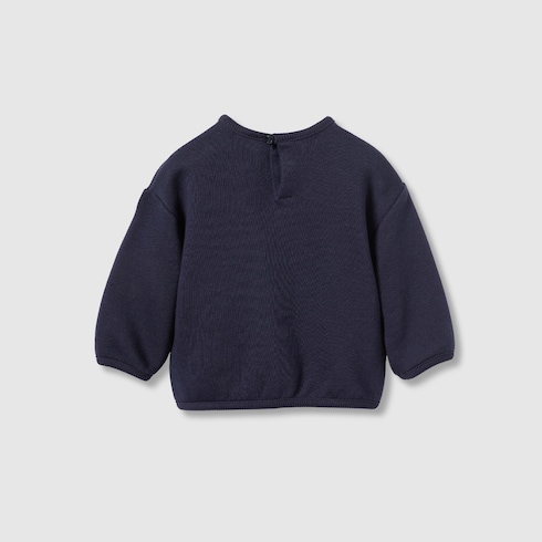 Baby-Sweatshirt aus Baumwolle mit Web