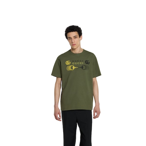 Printed cotton jersey T-shirt