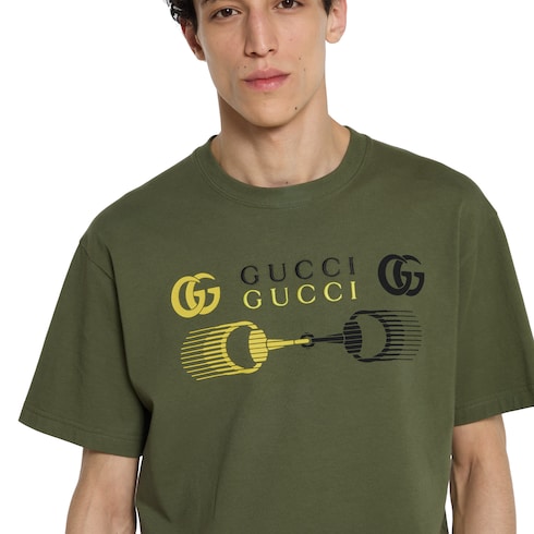 Printed cotton jersey T-shirt