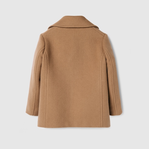 Children's double wool and silk coat