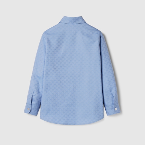 Children's Oxford cotton GG shirt