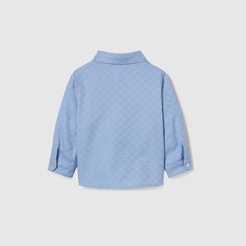 Camicia neonato in cotone Oxford GG