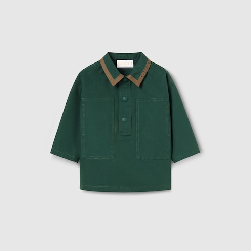 Baby cotton poplin overshirt