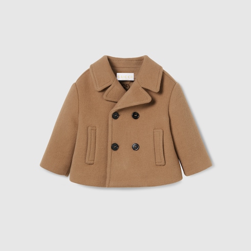 Baby double wool and silk coat