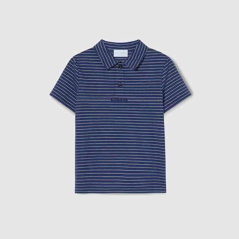 Children's cotton jersey polo shirt