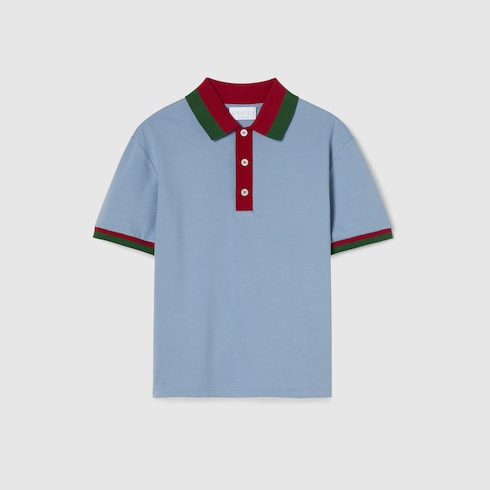 Children's cotton polo shirt