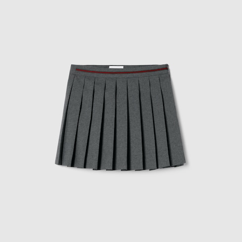 Children's wool skirt with embroidery