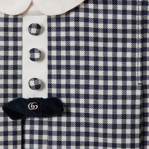 Baby wool gingham dress