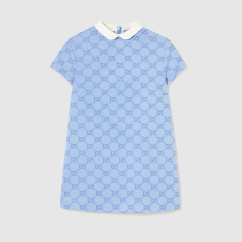 Kinderkleid aus Jersey mit Stickerei