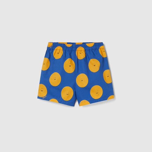 Shorts neonato in cotone stampato