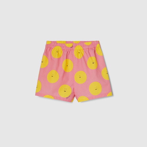 Shorts neonato in cotone stampato