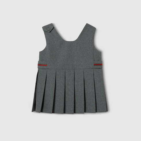 Robe pour bébé en laine avec bande Web