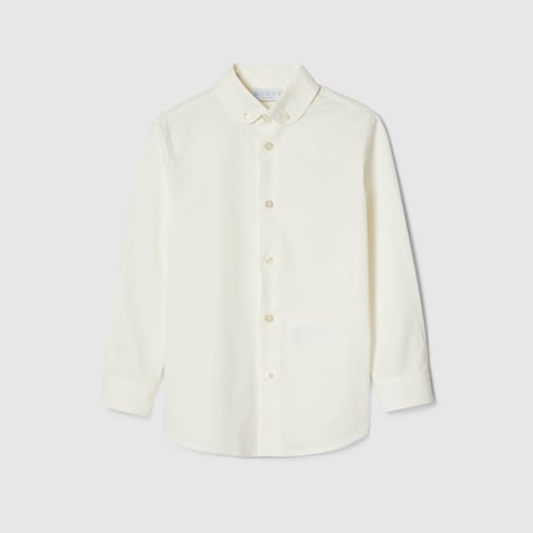 Children's cotton shirt with embroidery