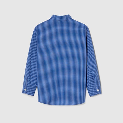 Camicia bambino in cotone a quadri