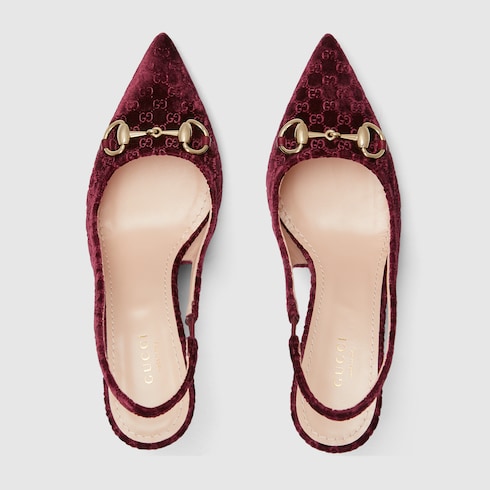 Women's slingback pump with Horsebit