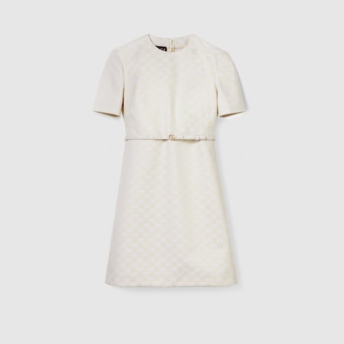 GG cotton gabardine dress