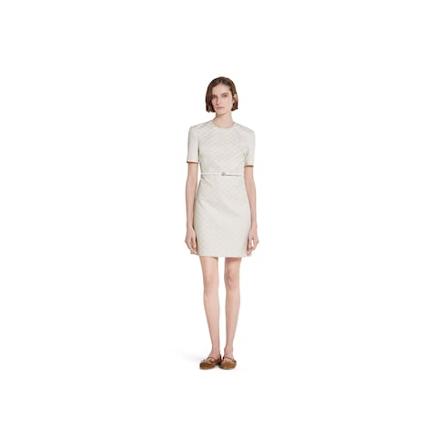 GG cotton gabardine dress