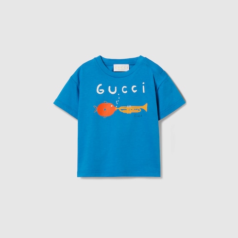Baby-T-Shirt aus Baumwolle mit Print